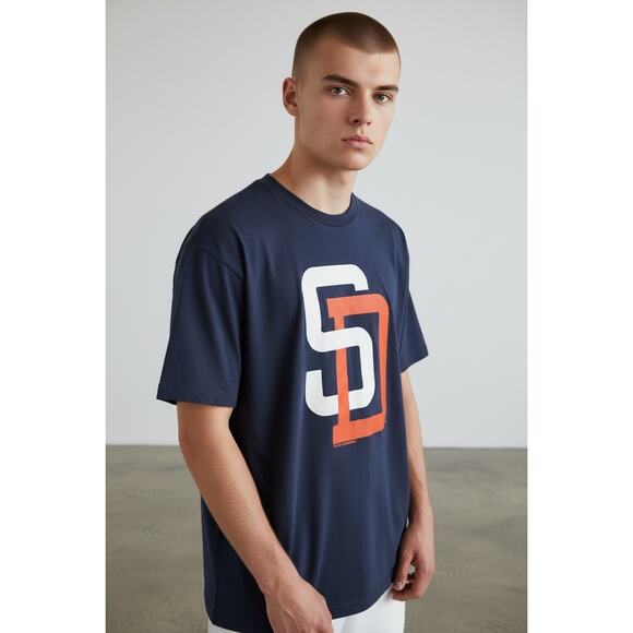 Mitchell & Ness Other - Mitchell & Ness Padres SD Logo Tee Navy MLB Streetwear Athletic New